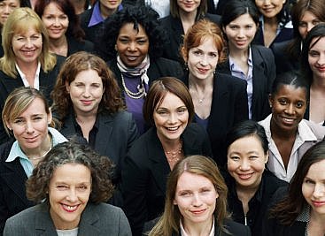 Group of women in management consulting