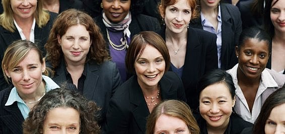 Group of women in management consulting